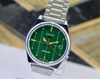 ヴィンテージ セイコー 5 自動巻き ホワイト ダイヤル ローマ数字 曜日