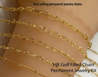 Permanent Jewelry Starter Pack Chains-1/20 14K Gold Filled Chains- Best Selling Styles for Permanent Jewelry Business-Jewelry Supply Whole