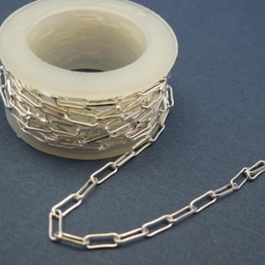 Sterling Silver Bulk Chain,Jewelry Making Chain,Wholesale Chain,Long Box Chain-Chain by foot(18 inches or 1.5 feet ) SKU: 101002