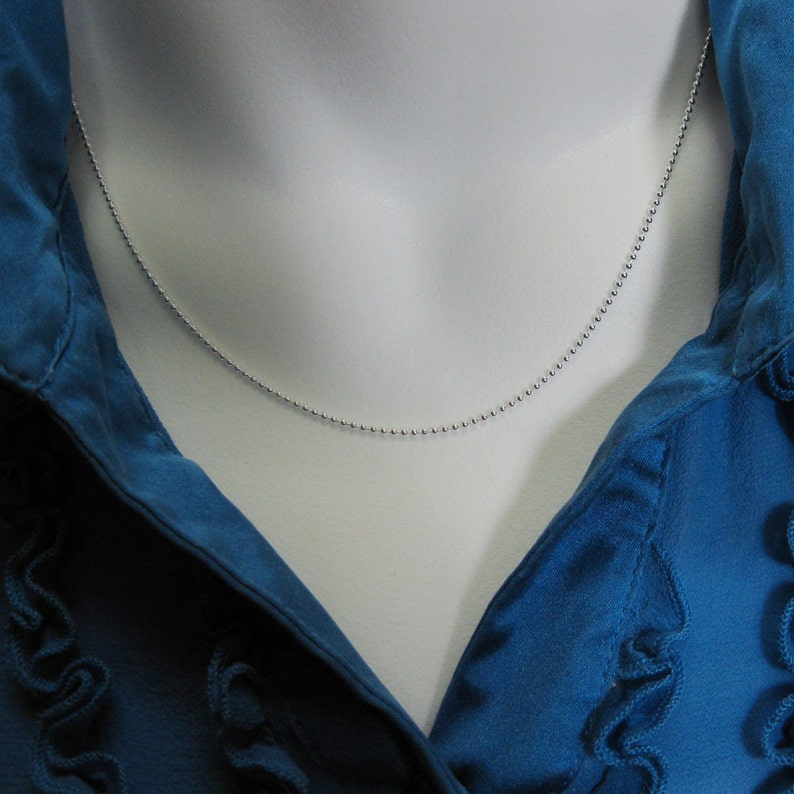 Sterling Silver Chainsilver Bulk Chain ball Chain beaded Etsy