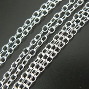Sterling Silver Chain,Sterling Silver Bulk Chain, Wholesale Chain ,Small Round Cable Chain-2mm,by the foot(100 feet) Save 25%- SKU: 101020