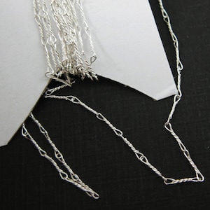 Sterling Silver Chain-Sterling Silver Bulk chain-Beading Chain,Jewelry Supplies Chains-Fancy Twisted Chain-6.7mm (Up to 30% Off )Sku: 101007