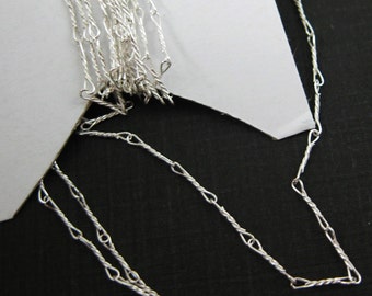 Sterling Silver Chain-Sterling Silver Bulk chain-Beading Chain,Jewelry Supplies Chains-Fancy Twisted Chain-6.7mm (Up to 30% Off )Sku: 101007