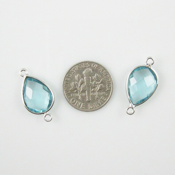 アクセサリー GARNI Round Stone Pierce(BLUE) 14K White Gold Round Sapphire and Diamond Engagement Ring