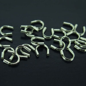 Sterling Silver Findings - Cable Trimbles - Wire Protector, Wire Guards - 0.039&quot; (1 mm) SKU: 213008-10