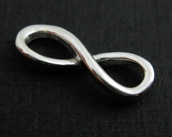 Sterling Silver Charms-Infinity Charm-Infinity Connector- Silver Findings-Jewelry Findings, Jewelry Supplies Wholesale- SKU: 201064