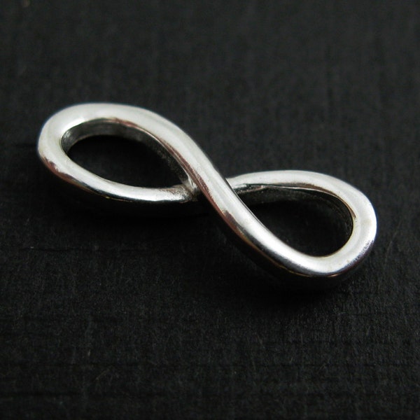 Sterling Silver Charms-Infinity Charm-Infinity Connector- Silver Findings-Jewelry Findings, Jewelry Supplies Wholesale- SKU: 201064