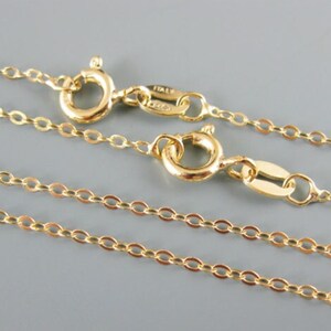22K Gold Plated 925 Sterling Silver Chain Necklace - Cable Flat Oval - Finished Necklace - 18 inches (25 pcs) - Save 15% - SKU: 601043-VM-18