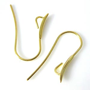 Orecchino risultati, fili orecchino, oro placcato argento orecchino ganci, fantasia-orecchini fili per cristalli (1 coppia) SKU:203068VM