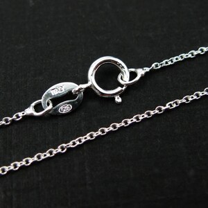 Sterling Silver Necklace, 925 Sterling silver Chain-Tiny Plain Cable Oval - Finished Necklace - 18 inches (6 pcs)-Save 5% - SKU: 601009-18