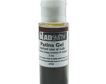 Cool Tools Patina Gel - Liver of Sulfur in Gel Form - 2 oz - Oxidization Gel - SKU: 501026