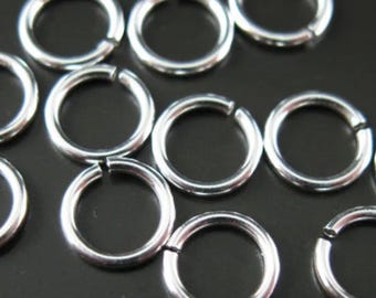 925  Sterling Silver Jump Rings Jumprings-Open Jump Rings-21 ga,0.7mm Thickness-4mm-Sterling Silver Findings ( 20pcs ) SKU: 205121-040