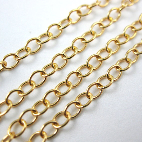 Gold Chain Gold Plated Over 925 
