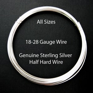 925 Sterling Silver Half Hard Wire-18,20,24,26,28Ga-Wire Wrapping Wire-Findings Made in the USA-Bulk Jewelry Making Supplies-Wholesale Wire