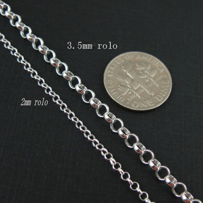 Sterling Silver ChainSilver Bulk Chain by the footJewelry Etsy
