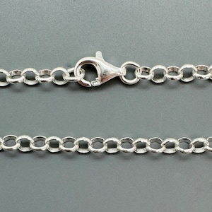 925 Sterling Silver Charm Bracelet-3.5mm Finished Rolo Bracelet-Chunky Chain Bracelet-6 to 8 Inches-Wholesale Finished Jewelry-Unisex Chain