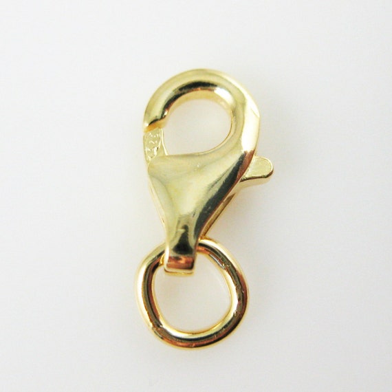 Extra Large 21mm Rounded Trigger Lobster Clasp in Sterling Silver or Vermeil Jewelry Making