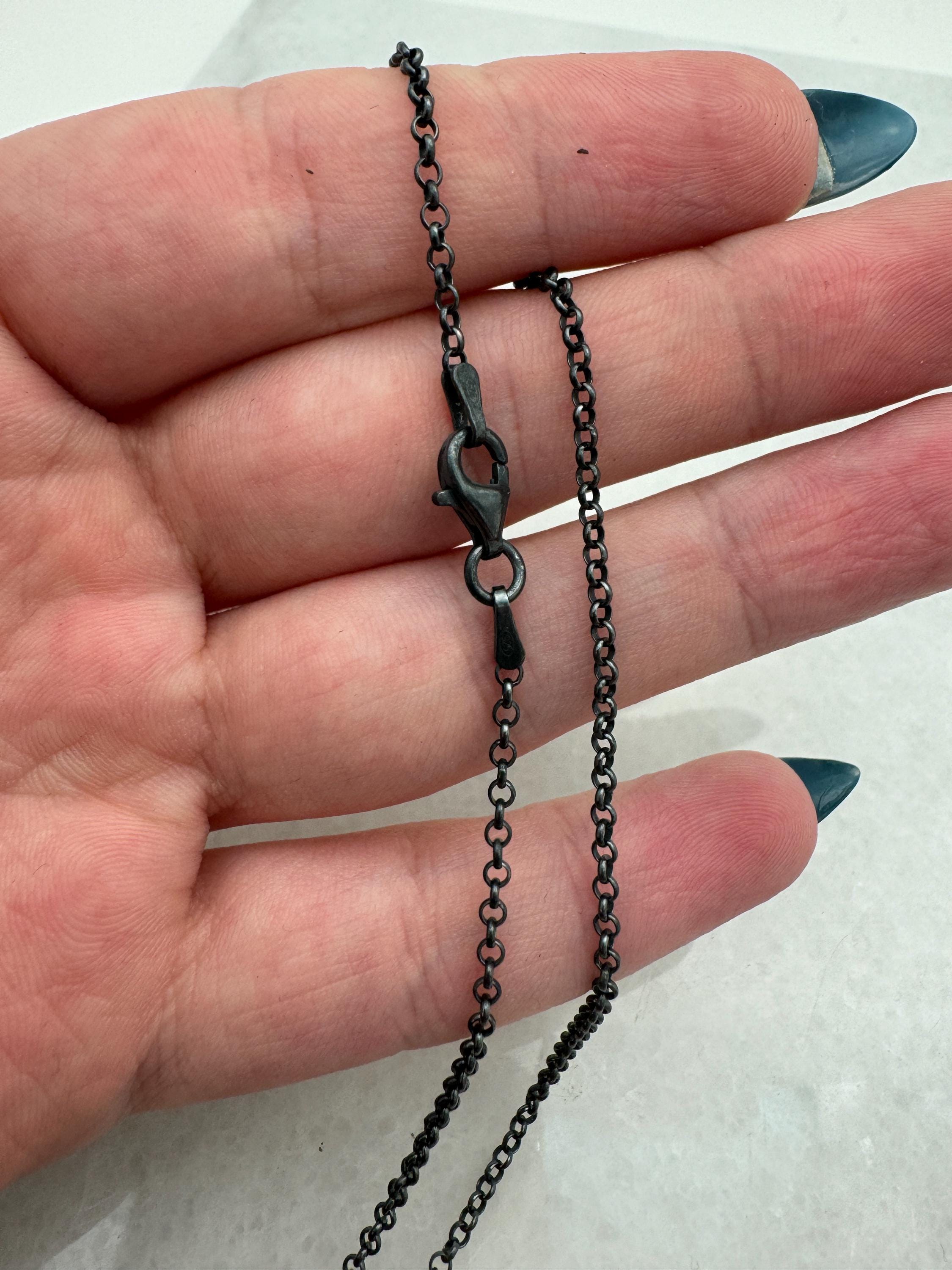 Collana Con Catena Regolabile In Argento Sterling - 24 Pollici, Italia - Italia - Foto 5