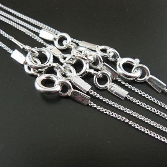 Sterling silver necklace chain wholesale outlet