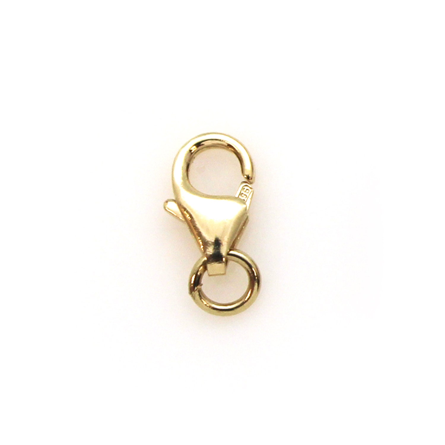 14K Solid Gold Oval Lobster Clasp with Ring, 11mm, 14 Karat Solid Gold  Findings, 14 Kt Gold Oval Lobster Claw Clasps Findings - 1 Piece