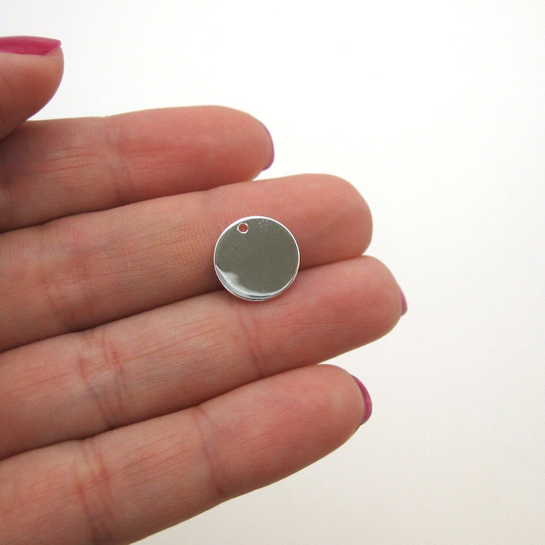 925 Sterling Silver Stamping Blanks High Polish Smooth Round Etsy