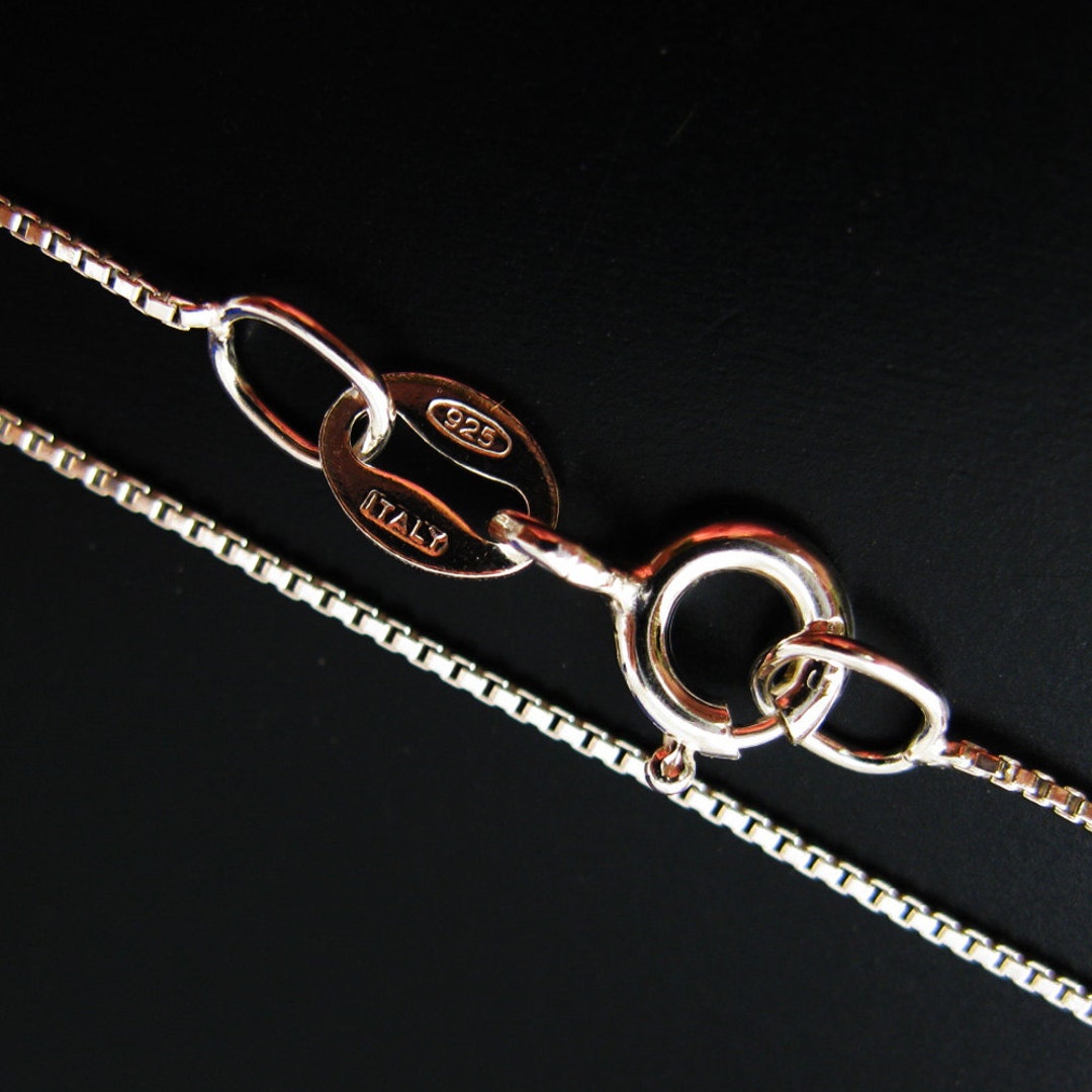 Mini Box Chain Sterling Silver Tiny Box Chain Necklace-delicate Chain for Pendants ...