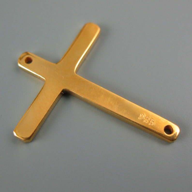 New Lord Jesus on Cross sideways ring 24kt Yellow Gold Vermeil Jewelry Pick Size New Lord Jesus on Cross sideways ring 24kt Yellow Gold Vermeil Jewelry Pick Size