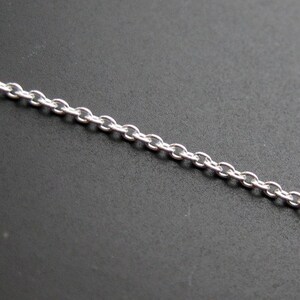 925 Sterling Silver Chain Bulk Chain by the Foot Tiny Plain Cable Chain Cable Chain, Jewelry Chain Wholesale 5 feet SKU: 101009 image 2