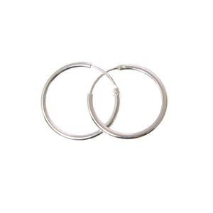30mm argento orecchino Hoops (venduto al paio) - codice: 203001-20