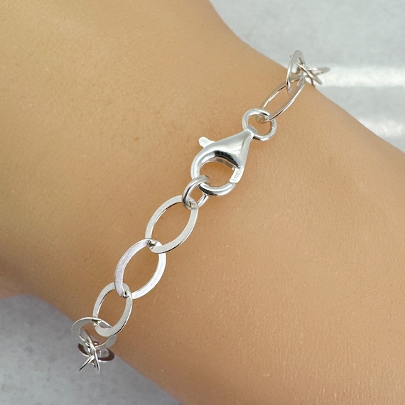 Sterling Silver Cable Chain Necklace - Extra Long Necklace - Big