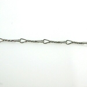Rhodium Plated Sterling Silver Chain - Sterling Silver Bulk Chain, Beading Chain, Fancy Twisted Chain - 6.7mm (Up to 30% Off) SKU: 101007-RH