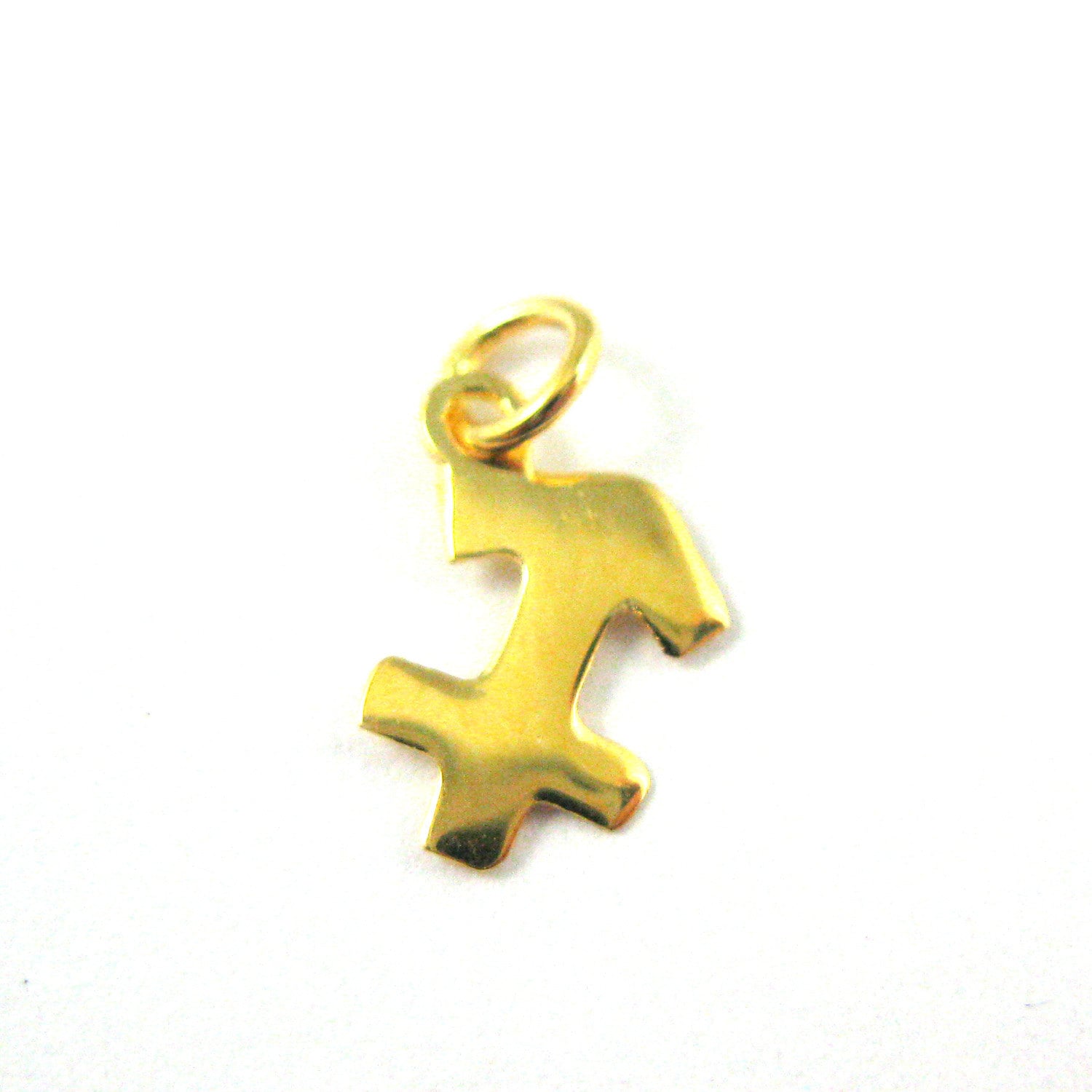 Gold Plated Sterling Silver Zodiac Charm 1 pc SKU: 201211-VM-GEM Birthday Pendant Gold Gemini Zodiac Charm Astrological Sign Charm