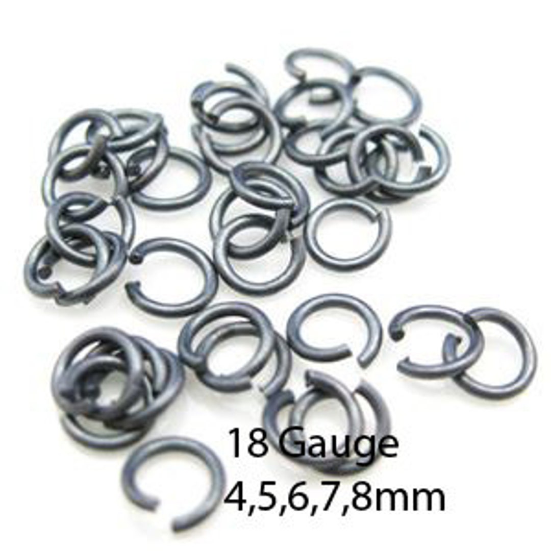 25 pc, 7mm 16 Gauge, Open Jump Rings, Sterling Silver, Jump Rings.925