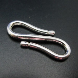 Sterling silver S shape clasp for Jewelry Making - Wholesale Jewelry Findings  SKU: 202115