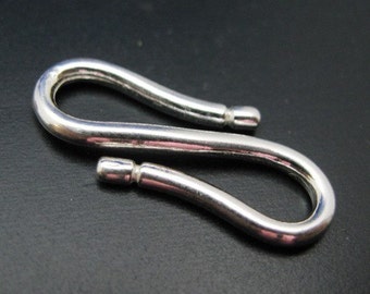 Sterling silver S shape clasp for Jewelry Making - Wholesale Jewelry Findings  SKU: 202115