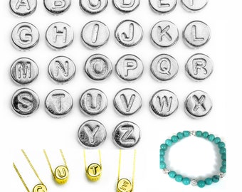 RUKYF 925 Sterling Silver Letter Charms - A-Z Alphabet Beads With Cubic Zirconia, For Bracelets & Necklaces, Personalized Jewelry Gift - View #12