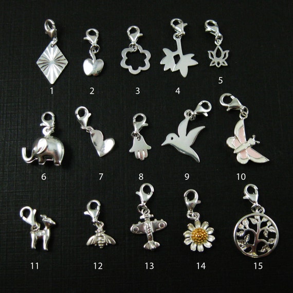 Sterling Silver Charm Bracelet Flat Cable Oval Charm