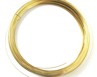 Fio banhado a ouro 14K, semi-rígido, calibre 24, fio redondo de calibre 26, fio de ouro para trabalhos de arame, acessórios fabricados nos EUA.