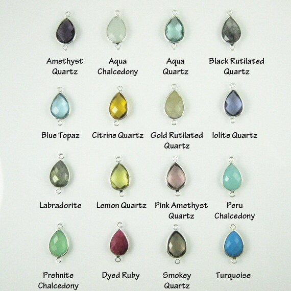 アクセサリー TX Bezel Connectors,gemstone Bezel Set,sterling Silver