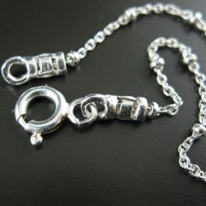 Sterling Silver Necklace, Sterling Silver Chain Necklace - Beaded Chain, Satellite Chain, Ball Chain (7.5 - 36 inches) SKU: 601006