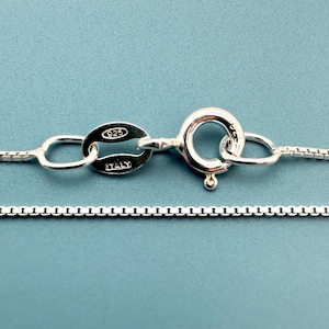 May include: A silver chain necklace with a lobster clasp and a tag that reads "925 ITALY".