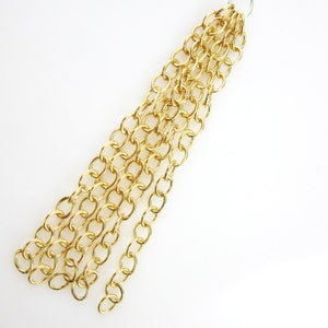 Achados de ouro, extensor de prata esterlina 925 de ouro - corrente de extensão - achados de joias, suprimentos de joias - 1 polegada (5 peças) SKU: 209001-VM-1