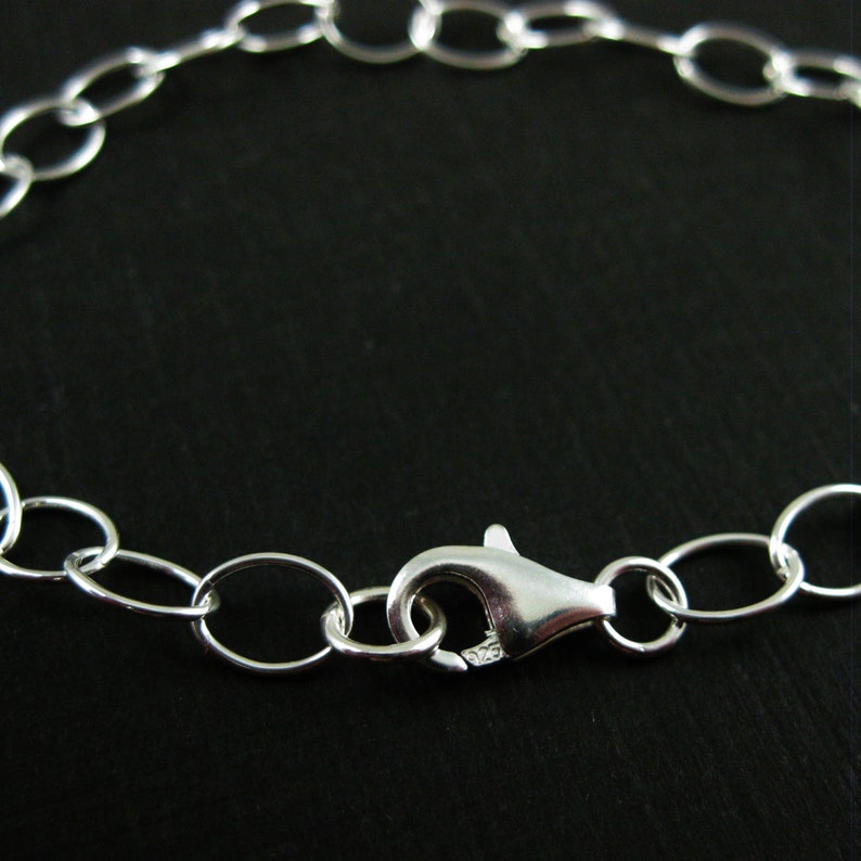 Sterling Silver Bracelet Sterling Silver Anklet Sterling Etsy