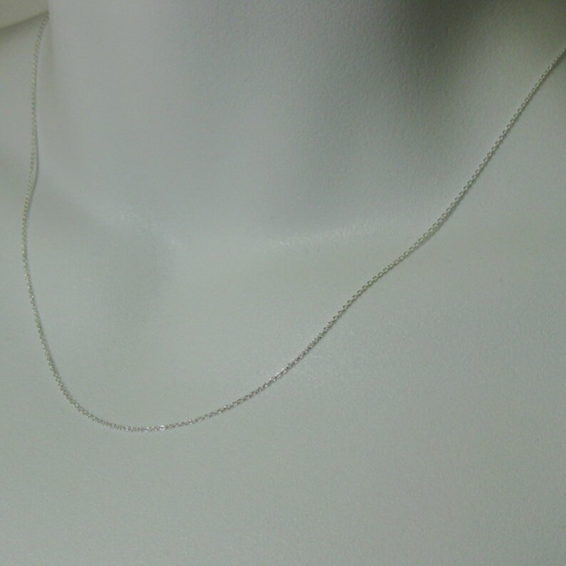 925 Sterling Silver Chain Bulk Chain by the Foot Tiny Plain Cable Chain Cable Chain, Jewelry Chain Wholesale 5 feet SKU: 101009 image 4