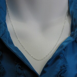 Cable Chain Sterling Silver Chain Bulk , Unfinished Chain Small Cable Oval 15 feet or 180 inches SKU: 101044 image 4
