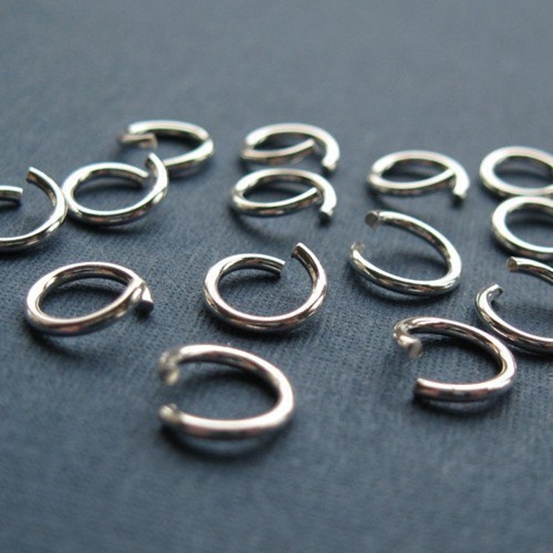 Jumprings-Sterling Silver Jump Rings, Jumprings-19 ga, gauch-4,5mm-Jewek Findings-Sterling Silver Findings 60pcs SKU: 205119-045 Bild 1