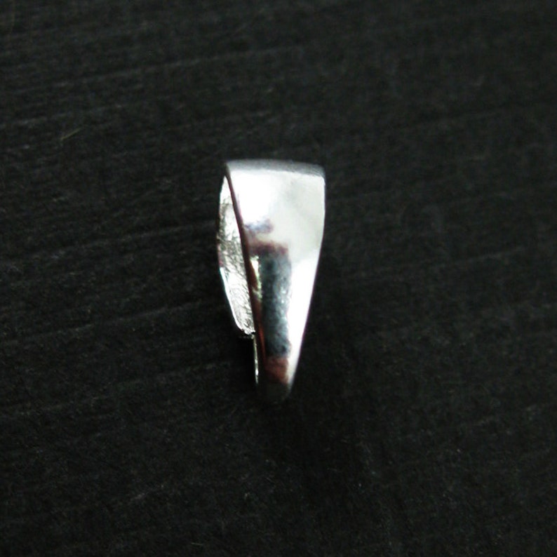 Bail, 925 Sterling Silver Bail, Jewelry and Beading Supplies Simple Smooth Classic Bail Connector Findings 8.5mm SKU: 219012 image 5