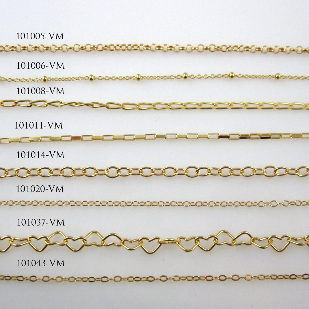 Gold Plated Sterling Silver Chain 