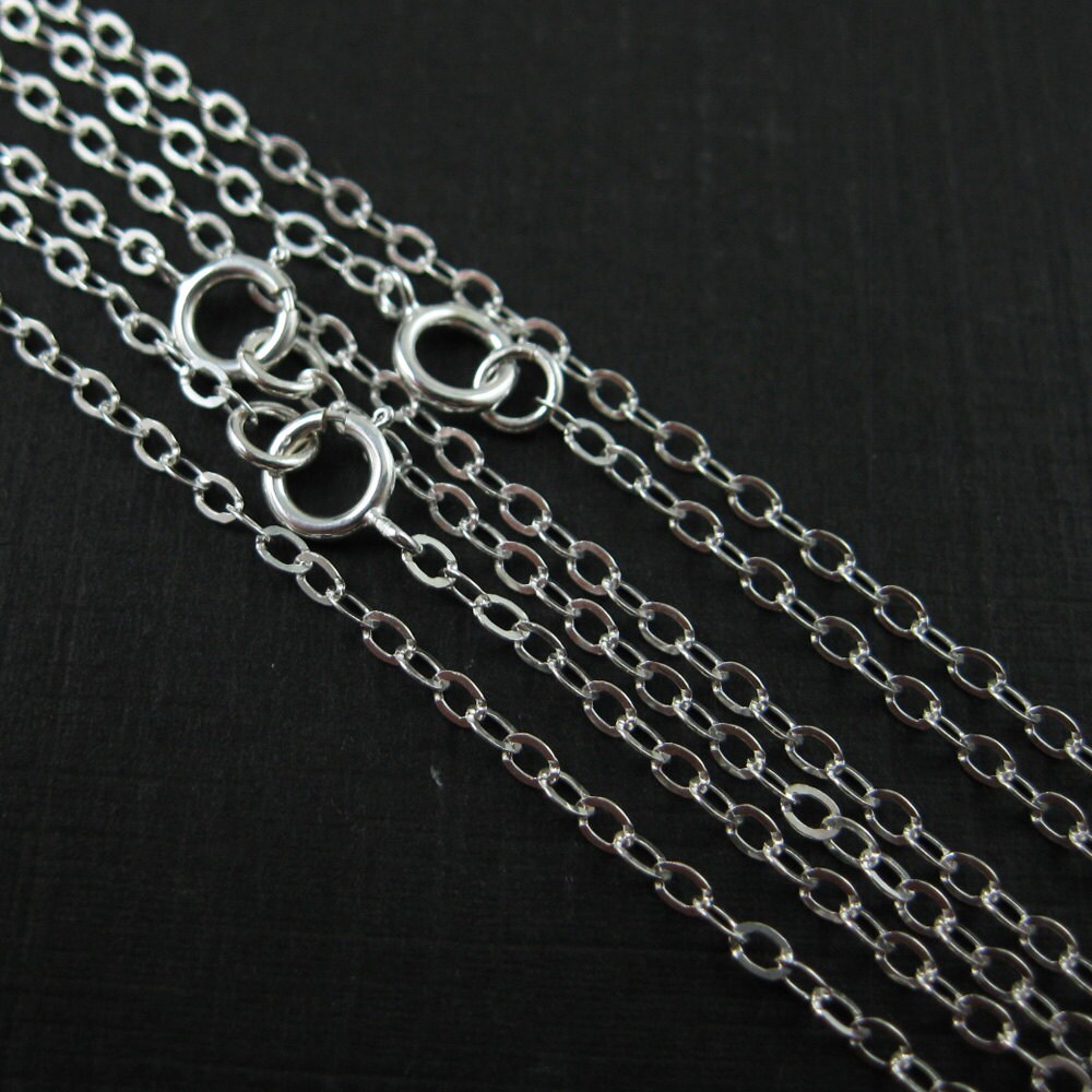 Sterling Silver Necklace Chain Silver Chain Wholesale Etsy