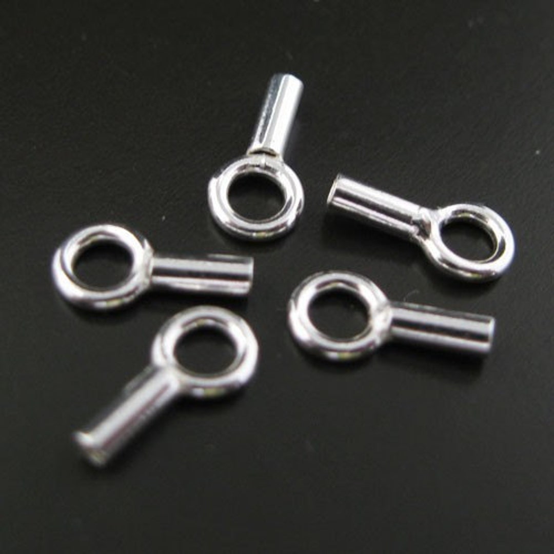 Sterling Silver Findings Tube End,crimp Ends,jewelry Making Findings